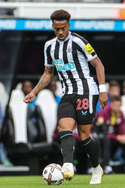 Newcastle United 'dan Joe Willock # 28 Premier League maçı sırasında Newcastle United, Brentford' a karşı St. James 's Park, Newcastle, İngiltere, 8 Ekim 202