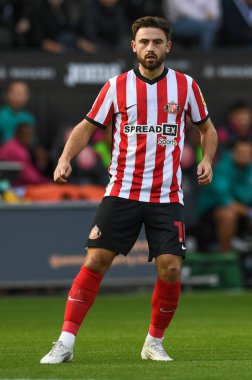 Patrick Roberts # 10 of Sunderland Sky Bet Şampiyonası maçında Swansea City - Sunderland Swansea.com Stadyumu, Swansea.com, Birleşik Krallık, 8 Ekim 202