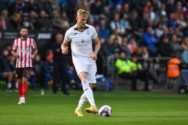 Harry Darling # 6 Swansea City Sky Bet Şampiyonası 'nda Swansea City - Sunderland Swansea.com Stadyumu, Swansea, Birleşik Krallık, 8 Ekim 202