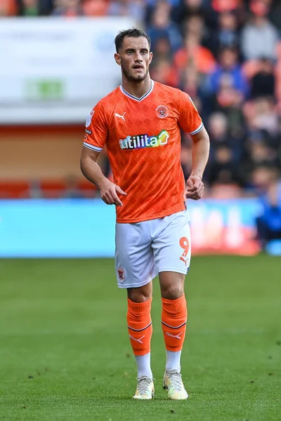 Jerry Yates Blackpool Sky Bet Championship Match Blackpool Watford Bloomfield — 스톡 사진