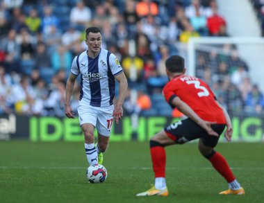 West Bromwich Albion 'un 17 numaralı oyuncusu West Bromwich Albion - Luton Town - The Hawthorns, West Bromwich, İngiltere, 8 Ekim 202