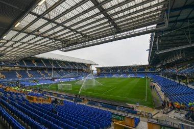 Goodison Park 'ın Premier Lig maçından önceki genel görüntüsü Everton-Manchester United maçı Goodison Park, Liverpool, İngiltere, 9 Ekim 202