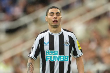Newcastle United 'dan Miguel Almirn # 24 Premier League maçı sırasında Newcastle United ile Brentford, St. James' s Park, Newcastle, İngiltere, 8 Ekim 2022