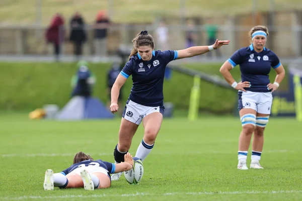 Helen Nelson Skottland Sparkar Ett Straff Women Rugby World Cup — Stockfoto