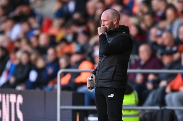 Michael Appleton Gerente Blackpool Durante Sky Bet Championship Match Blackpool — Foto de Stock