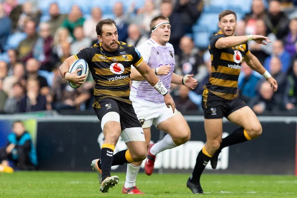 Burger Odendaal Wasps Rugby Fait Une Pause Lors Match Gallagher — Photo