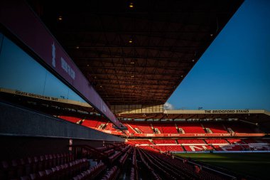 Premier Lig maçından önce Nottingham Forest, Aston Villa 'ya karşı City Ground, Nottingham, İngiltere' de 10 Ekim 202 'de oynanan maçın genel görünümü.