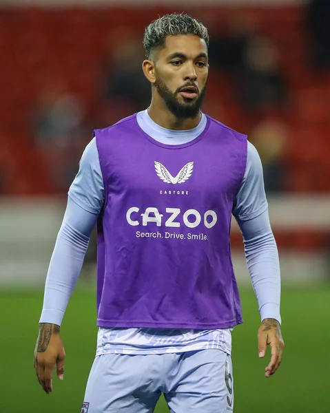 Douglas Luiz Aston Villa Durante Aquecimento Pré Jogo Antes Jogo — Fotografia de Stock