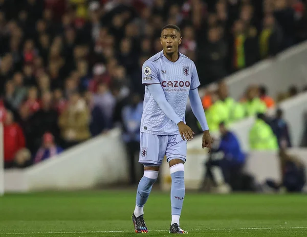 Ezri Konsa Aston Villa Podczas Meczu Premier League Nottingham Forest — Zdjęcie stockowe