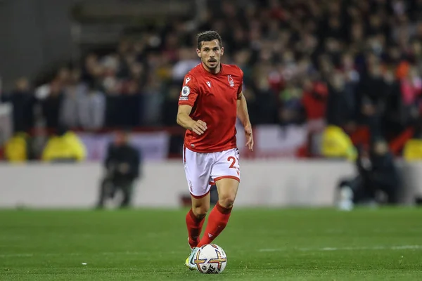 Remo Freuler Von Nottingham Forest Mit Dem Ball Während Des — Stockfoto