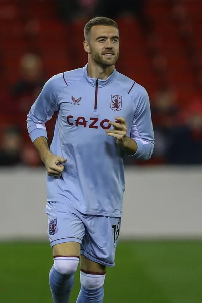 Calum Chambers Aston Villa Durante Calentamiento Previo Partido Antes Del —  Fotos de Stock