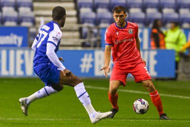 Blackburn Rovers 'dan Harry Pickering 11 Ekim 202' de Wigan-Blackburn Stadyumu 'nda oynanan Wigan Atletizm Şampiyonası maçında