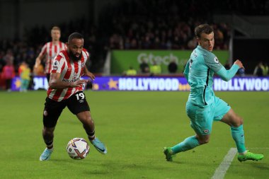 Brentford 'dan Bryan Mbeumo # 19 numara Brighton & Hove Albion' un 7 Mart tarihli Premier Lig karşılaşmasında Brentford, Brighton ve Hove Albion 'a karşı Brentford Community Stadyumu, Londra, Birleşik Krallık' ta 14 Ekim 202 'de oynanan karşılaşmayı kazandı.