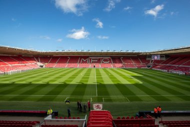Riverside Stadyumu 'ndaki genel manzara, 15 Ekim 202' de Middlesbrough - Blackburn Rovers maçı öncesinde Riverside Stadyumu, Middlesbrough, Birleşik Krallık