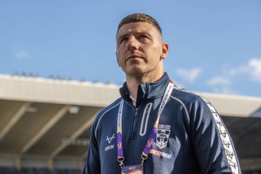 İngiltere 'den Jack Welsby, Rugby Ligi Dünya Kupası 2021 karşılaşmasından önce St. James' s Park, Newcastle, İngiltere 'de 15 Ekim 2022' de St.Jamess Park 'a geldi.