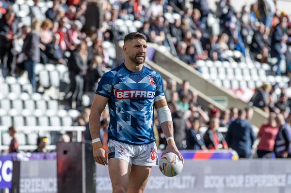 Tommy Makinson Inglaterra Durante Aquecimento Pré Jogo Durante Jogo Copa — Fotografia de Stock