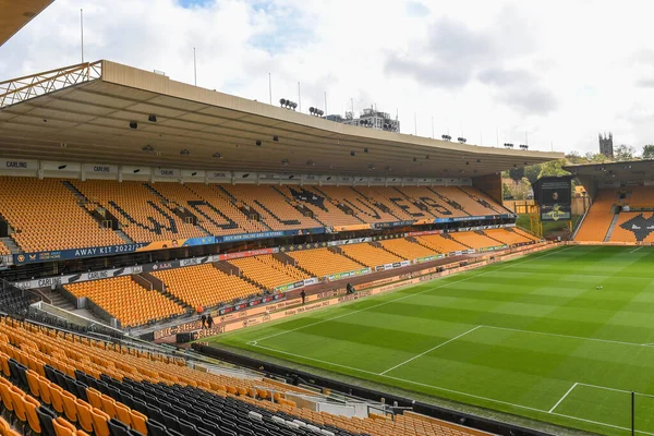 Vista Geral Estádio Molineux Casa Wolverhampton Wanderers Durante Jogo Premier — Fotografia de Stock