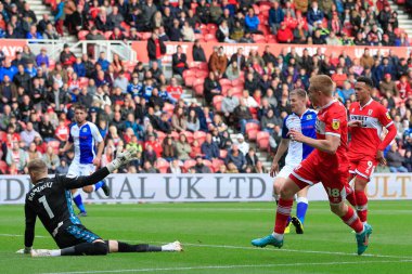 Middlesbrough 'dan Duncan Watmore 15 Ekim 202' de Riverside Stadyumu, Middlesbrough 'da oynanan Sky Bet Şampiyonası maçında 1-2' lik skorla gol attı.