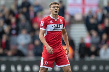 Middlesbrough 'dan Dael Fry # 6, Middlesbrough, Middlesbrough maçında Blackburn Rovers' a karşı Riverside Stadyumu, Middlesbrough, Birleşik Krallık, 15 Ekim 202