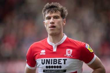 Middlesbrough 'un 17 numaralı oyuncusu Middlesbrough - Blackburn Rovers maçı sırasında Riverside Stadyumu, Middlesbrough, İngiltere, 15 Ekim 202