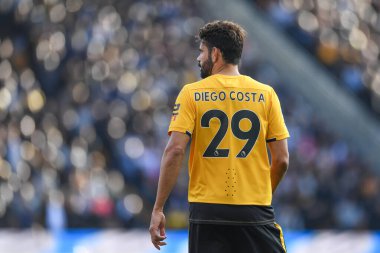 Wolverhampton Wanderers 'dan Diego Costa # 29 Premier League maçı sırasında Wolverhampton Wanderers Nottingham Forest' a karşı Molineux, Wolverhampton, Birleşik Krallık, 15 Ekim 202