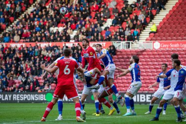 Middlesbrough 'dan Matt Crooks 15 Ekim 202' de Riverside Stadyumu, Middlesbrough, Birleşik Krallık 'ta oynanan Middlesbrough - Blackburn Rovers maçında liderliğe yükseldi.