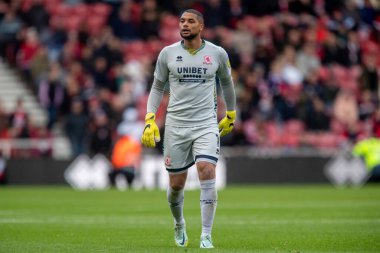 Middlesbrough 'un Zack Steffen # 1' i Middlesbrough 'a karşı Middlesbrough - Blackburn Rovers maçı sırasında Riverside Stadyumu, Middlesbrough, Birleşik Krallık, 15 Ekim 202