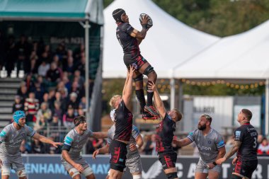  Saracens 'li Maro Itoje # 4, 15 Ekim 202' de StoneX Stadyumu 'nda oynanan Gallagher Premiership maçını kazandı.
