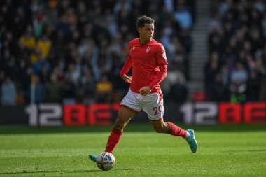 Nottingham Ormanı 'ndan Brennan Johnson # 20 Premier League maçı sırasında Wolverhampton Wanderers Nottingham Ormanına karşı Molineux, Wolverhampton, İngiltere, 15 Ekim 202