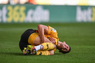 Wolverhampton Wanderers 'ın 27 numarası Matheus Nunes, İngiltere' nin Wolverhampton kentinde oynanan Premier League maçında sakatlandı.