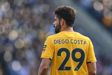 Wolverhampton Wanderers 'dan Diego Costa # 29 Premier League maçı sırasında Wolverhampton Wanderers Nottingham Forest' a karşı Molineux, Wolverhampton, Birleşik Krallık, 15 Ekim 202