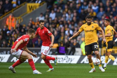 Wolverhampton Wanderers 'dan Diego Costa # 29 Premier League maçı sırasında Wolverhampton Wanderers Nottingham Forest' a karşı Molineux, Wolverhampton, Birleşik Krallık, 15 Ekim 202