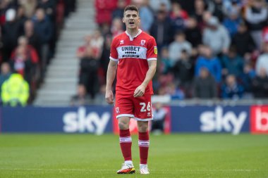 Middlesbrough 'dan Darragh Lenihan # 26, Middlesbrough Gökyüzü İddia Şampiyonası maçı sırasında Middlesbrough - Blackburn Rovers Riverside Stadyumu, Middlesbrough, Birleşik Krallık, 15 Ekim 202
