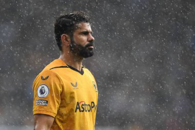 Wolverhampton Wanderers 'dan Diego Costa # 29 Premier League maçı sırasında Wolverhampton Wanderers Nottingham Forest' a karşı Molineux, Wolverhampton, Birleşik Krallık, 15 Ekim 202