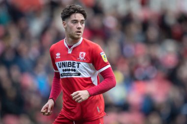Middlesbrough 'dan Hayden Hackney # 30, Middlesbrough Gökyüzü İddia Şampiyonası maçı sırasında Middlesbrough - Blackburn Rovers, Riverside Stadyumu, Middlesbrough, İngiltere, 15 Ekim 202