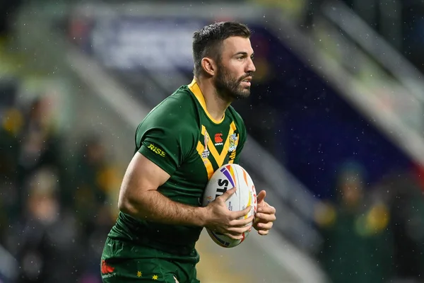 James Tedesco Australia Durante Pre Partido Calienta Antes Copa Mundial —  Fotos de Stock