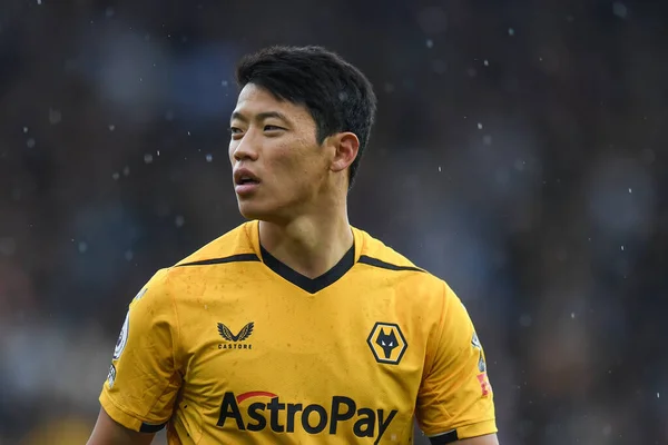 Hwang Hee Chan Dari Wolverhampton Wanderers Selama Pertandingan Premier League — Stok Foto