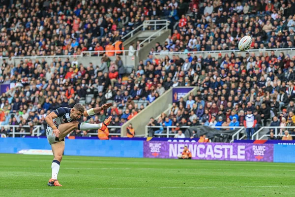 Tommy Makinson England Converts Goal Rugby League World Cup 2021 — Stock Photo, Image