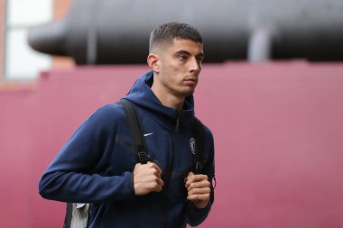 Chelsea 'den Kai Havertz # 29 Premier Lig maçı sırasında Birmingham, İngiltere' de 16 Ekim 202 'de Villa Park' ta Aston Villa ile Chelsea karşılaşacak.