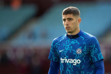 Premier Lig karşılaşmasında Aston Villa Chelsea 'ye karşı Villa Parkı, Birmingham, İngiltere, 16 Ekim 202