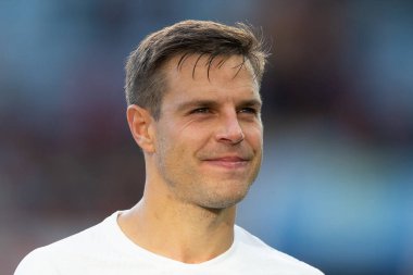 Chelsea 'den Cesar Azpilicueta # 28 Premier Lig karşılaşmasında Aston Villa Chelsea' ye karşı Villa Park, Birmingham, Birleşik Krallık, 16 Ekim 202