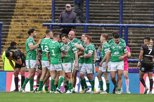 George King Ireland Firar Sitt Försök Rugby League World Cup — Stockfoto