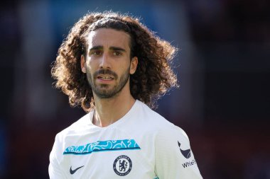 Chelsea 'den Marc Cucurella # 32 Premier Lig karşılaşmasında Aston Villa Chelsea' ye karşı Villa Park, Birmingham, İngiltere, 16 Ekim 202