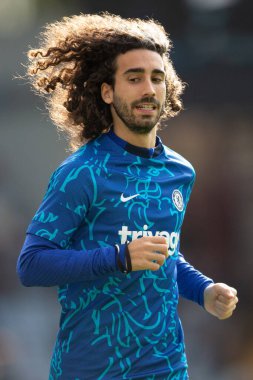 Chelsea 'den Marc Cucurella # 32 Premier Lig karşılaşmasında Aston Villa Chelsea' ye karşı Villa Park, Birmingham, İngiltere, 16 Ekim 202