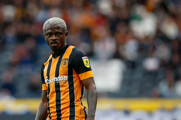 Jean Michal Seri Hull City Durante Sky Bet Championship Match —  Fotos de Stock