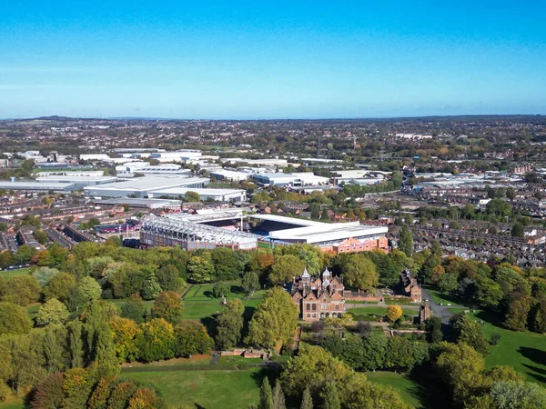 Aerial View Villa Park Premier League Match Aston Villa Chelsea — Stock Photo, Image