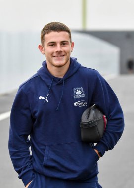 Plymouth Argyle orta saha oyuncusu Adam Randell (20), Papa John 's Trophy karşılaşmasında Plymouth Argyle' a karşı Crystal Palace U21, Home Park, Plymouth, İngiltere, 18 Ekim 202