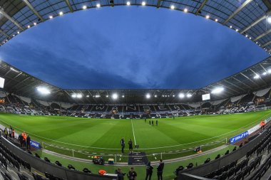 Swansea.com Stadyumu 'nun genel görünümü, 18 Ekim 202' de Swansea City - Swansea.com Stadyumu 'nda oynanan Sky Bet Şampiyonası maçında