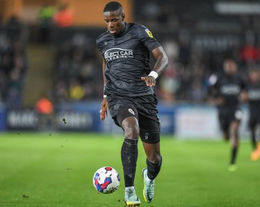18 Ekim 2022 'de Swansea.com Stadyumu, Swansea.com' da oynanan Swansea City - Reading maçında Reading 'den Lucas Joo # 9.