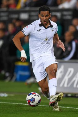 Ben Cabango # 5 Swansea City Sky Bet Şampiyonası maçında Swansea City - Swansea.com Stadyumu, Swansea, İngiltere, 18 Ekim 202